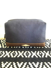 Load image into Gallery viewer, Canvas leather toiletry bag
