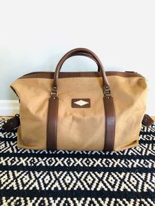 Large Canvas Leather bag